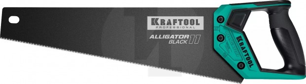 Ножовка для точного реза ″Alligator BLACK 11″, 400 мм, 11 TPI 3D зуб, KRAFTOOL 15205-40
