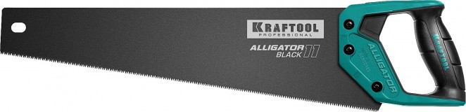 Ножовка для точного реза ″Alligator BLACK 11″, 450 мм, 11 TPI 3D зуб, KRAFTOOL