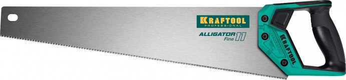 Ножовка для точного реза ″Alligator Fine 11″, 550 мм, 11 TPI 3D зуб, KRAFTOOL