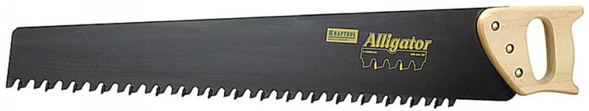 Ножовка по бетону (пила) "ALLIGATOR" 630 мм, твёрдосплавные напайки, для пиления блоков чистого бетона, KRAFTOOL