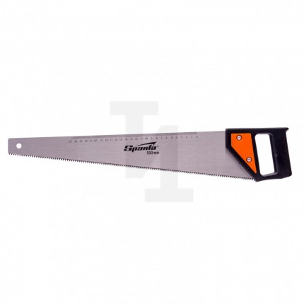 Ножовка по дереву, 500 мм, 5-6 TPI, каленый зуб, линейка, пластиковая рукоятка Sparta 232365