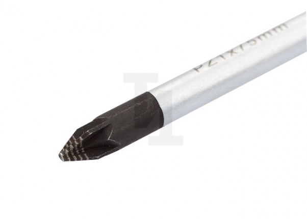 Отвертка PZ1 x 75 мм, S2, трехкомпонентная ручка Gross 12156