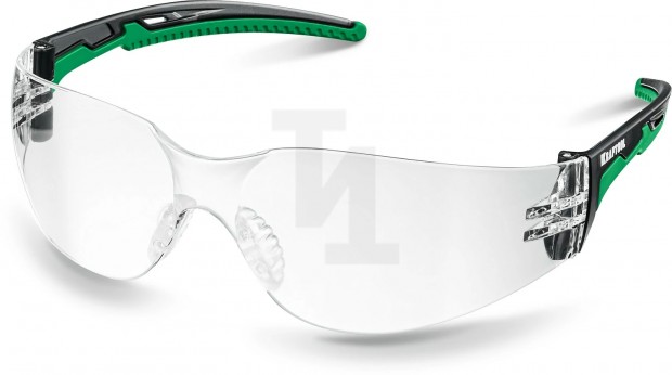 Панорамные прозрачные защитные очки KRAFTOOL PULSAR увеличенная линза устойчивая к запотеванию, открытого типа 110460