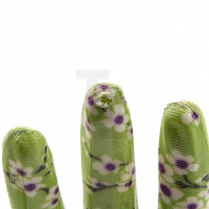 Перчатки садовые из полиэстера с нитрильным обливом, MIX цветов, M// Palisad 67864