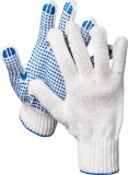 Перчатки трикотажные, 7 класс, х/б, с защитой от скольжения DEXX