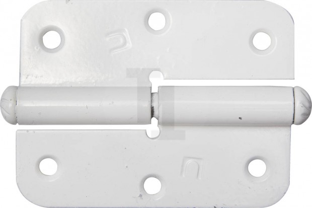 Петля накладная стальная "ПН-85", цвет белый, правая, 85мм 37641-85R