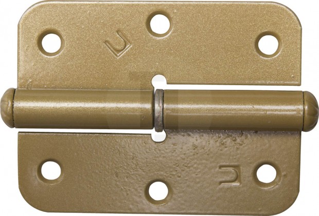 Петля накладная стальная "ПН-85", цвет золотой металлик, правая, 85мм 37643-85R