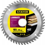 Пильный диск "Laminate line" для ламината, 165x30, 48Т, STAYER