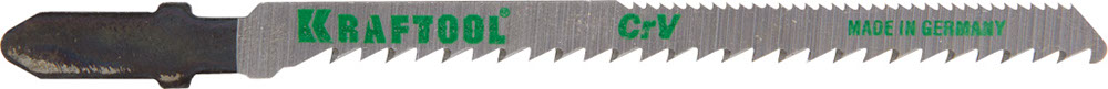 Полотна KRAFTOOL, T101AO, для эл/лобзика, Cr-V, по дереву, фанере, ламинату, фигурный рез, EU-хвост., шаг 2,5мм, 75мм, 5шт