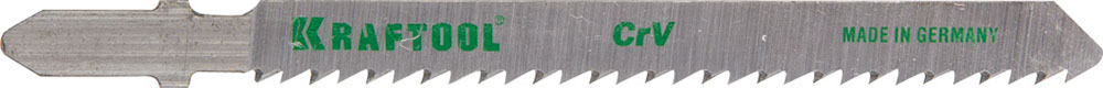 Полотна KRAFTOOL, T101B, для эл/лобзика, Cr-V, по дереву, ДСП, ДВП, чистый рез, EU-хвост., шаг 2,5мм, 75мм, 5шт