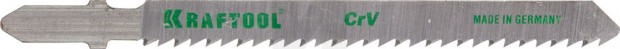 Полотна KRAFTOOL, T101B, для эл/лобзика, Cr-V, по дереву, ДСП, ДВП, чистый рез, EU-хвост., шаг 2,5мм, 75мм, 5шт 159511-2.5-S5