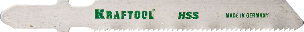 Полотна KRAFTOOL, T118A, для эл/лобзика, HSS, по металлу (1,5-2мм), EU-хвост., шаг 1,2мм, 55мм, 2шт