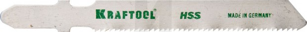 Полотна KRAFTOOL, T118A, для эл/лобзика, HSS, по металлу (1,5-2мм), EU-хвост., шаг 1,2мм, 55мм, 2шт 159551-1,2