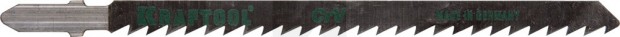 Полотна KRAFTOOL, T301CD, для эл/лобзика, Cr-V, по дереву, ДСП, ДВП, чистый рез, EU-хвост., шаг 4мм, 110мм, 2шт 159512-4
