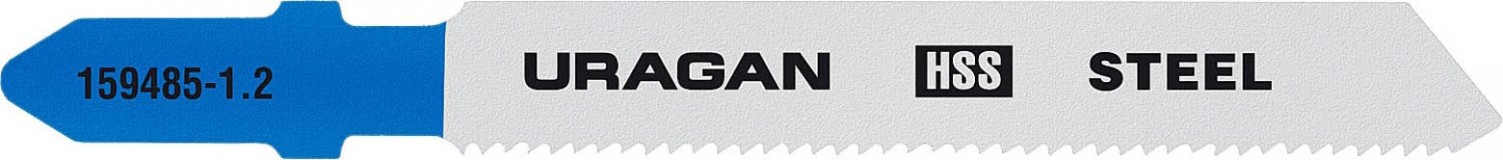 Полотна URAGAN T118A, по металлу, HSS, T-хвост, шаг 1,2мм, 75/50мм, 2шт