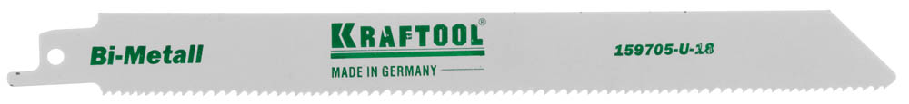 Полотно KRAFTOOL "INDUSTRIE QUALITAT", S1122VF, для эл/ножовки, Bi-Metall, по металлу, дереву, шаг 1,8-2,5мм, 180мм