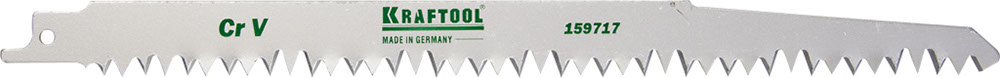 Полотно KRAFTOOL "INDUSTRIE QUALITAT", S1531L, для эл/ножовки, Cr-V, по дереву, шаг 5-6,5мм, 280мм