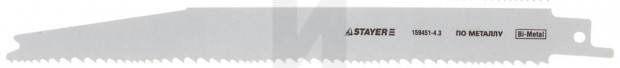 Полотно STAYER "PROFI" S345XF к саб эл.ножов Bi-Met,дер с гвозд,лист мет,Al проф 3-18мм,пласт,стеклопл,200/2,1-4,3мм 159451-4.3