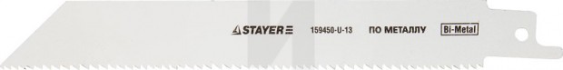 Полотно STAYER "PROFI" S922VF к саб эл.ножов Bi-Met,универс c перем шаг зубьев,дер с гвозд,метал,пласт,рез труб до 2" 159450-U-13