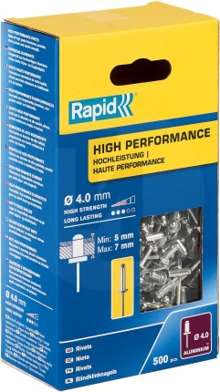 RAPID R:High-performance-rivet заклепка из алюминия d4.0x10 мм, 500 шт 5001433
