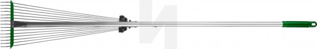Регулируемые веерные грабли POCTOK РВ-15 длина 1180 мм алюминиевый черенок 39640