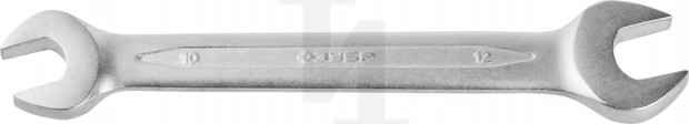 Рожковый гаечный ключ 10 x 12 мм, ЗУБР 27010-10-12