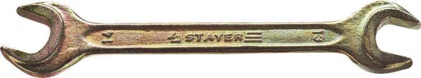 Рожковый гаечный ключ 13 x 14 мм, STAYER