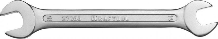 Рожковый гаечный ключ 14 х 15 мм, KRAFTOOL