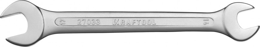 Рожковый гаечный ключ 14 х 17 мм, KRAFTOOL