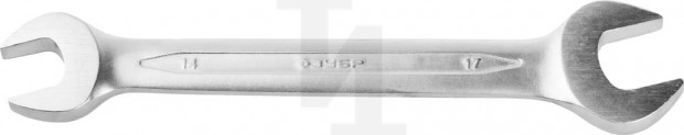 Рожковый гаечный ключ 14 x 17 мм, ЗУБР 27010-14-17