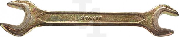 Рожковый гаечный ключ 17 x 19 мм, STAYER 27038-17-19