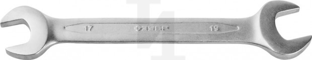 Рожковый гаечный ключ 17 x 19 мм, ЗУБР 27010-17-19_z01