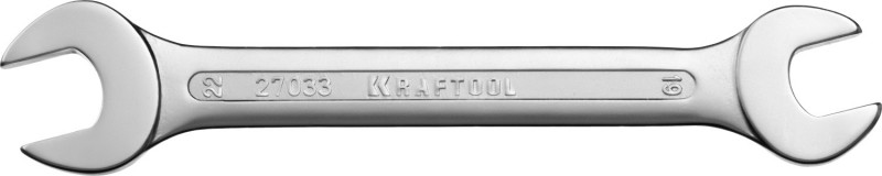 Рожковый гаечный ключ 19 х 22 мм, KRAFTOOL