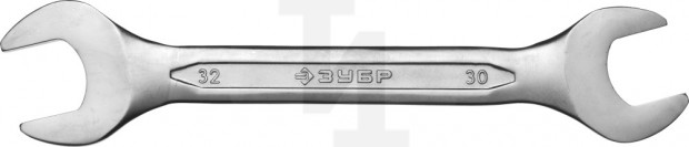 Рожковый гаечный ключ 30 x 32 мм, ЗУБР 27010-30-32