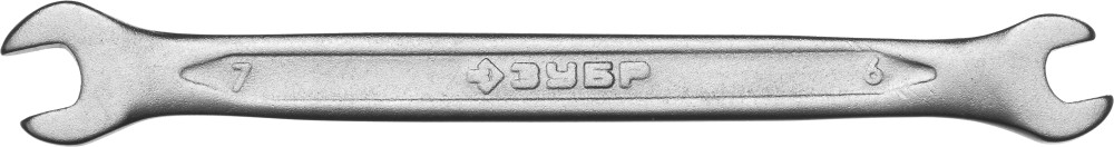 Рожковый гаечный ключ 6 x 7 мм, ЗУБР