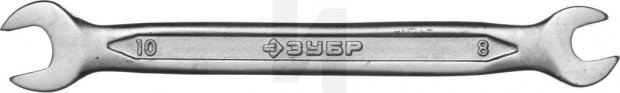 Рожковый гаечный ключ 8 x 10 мм, ЗУБР 27010-08-10_z01