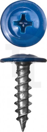 Саморезы ПШМ для листового металла, 16 х 4.2 мм, 500 шт, RAL-5005 синий насыщенный, ЗУБР 300191-42-016-5005