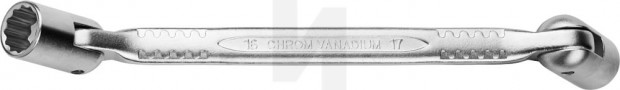 Шарнирный гаечный ключ двухсторонний 18 х 19 мм, KRAFTOOL 27210-18-19