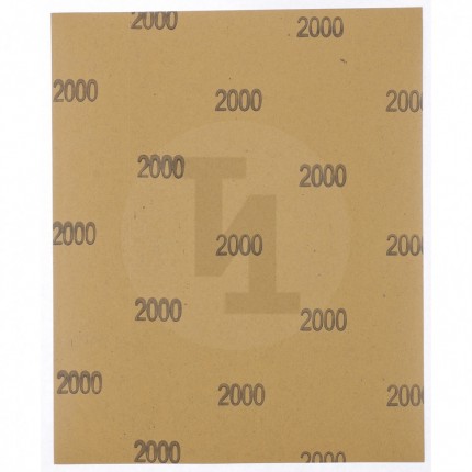 Шлифлист на бумажной основе, P 2000, 230 х 280 мм, 10 шт, водостойкий Matrix 75629