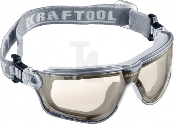 Солнцезащитные прозрачные антибликовые очки KRAFTOOL ASTRO, линза с антибликовым покрытием, открытого типа с непрямой вентиляцией 11009_z01
