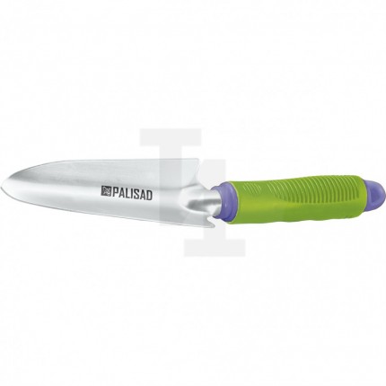 Совок посадочный узкий, обрезиненная рукоятка, может использоваться с удлиненной ручкой 63016, 63017 Palisad 63002
