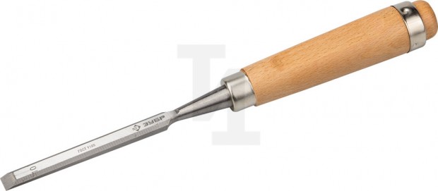 Стамеска-долото "Классик" с деревянной ручкой, хромованадиевая, 10мм, ЗУБР 18096-10