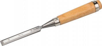 Стамеска-долото "Классик" с деревянной ручкой, хромованадиевая, 16мм, ЗУБР