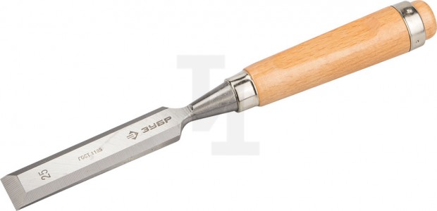 Стамеска-долото "Классик" с деревянной ручкой, хромованадиевая, 25мм, ЗУБР 18096-25