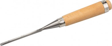 Стамеска-долото "Классик" с деревянной ручкой, хромованадиевая, 6мм, ЗУБР