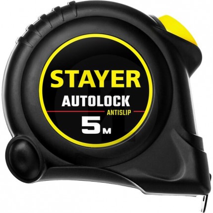 STAYER АutoLock 5м / 19мм рулетка с автостопом 2-34126-05-19_z02