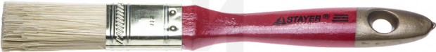 STAYER "KANEKARON-EURO". Кисть плоская, искусственная щетина, деревянная ручка, 25мм 0106-025