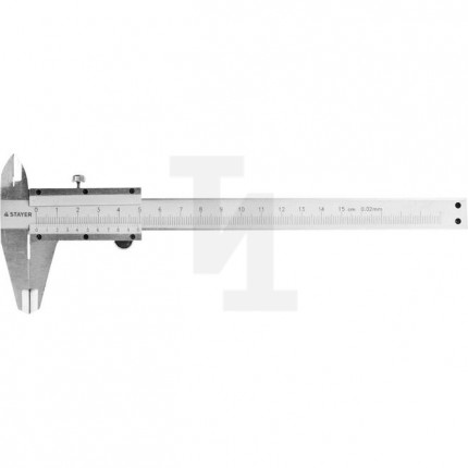 STAYER PROFI штангенциркуль, метрическая шкала, с глубиномером, нержавеющая сталь, 150мм 3442_z01