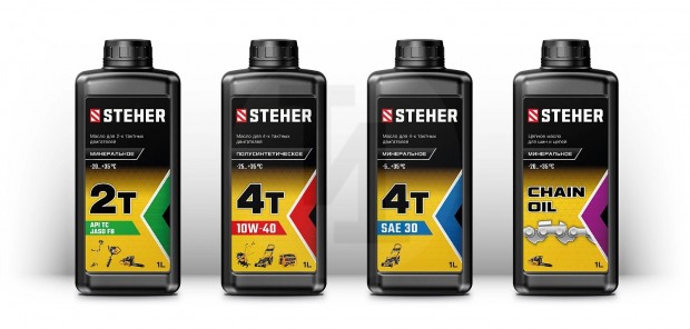 STEHER 4Т-10W40 полусинтетическое масло для 4-тактных двигателей, 1 л 76010-1