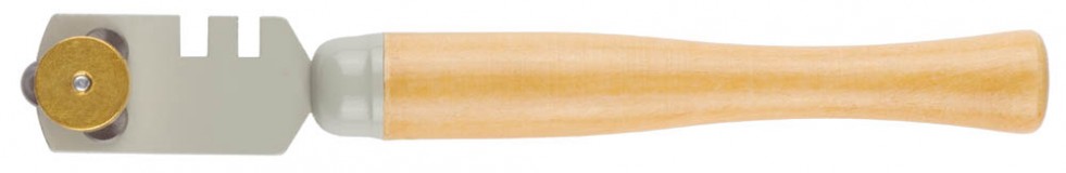 Стеклорез STAYER "MASTER", деревянная ручка, 3 ролика